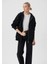 Kapüşonlu Fermuarlı Siyah Sweatshirt 1610221-900 12