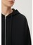 Kapüşonlu Fermuarlı Siyah Sweatshirt 1610221-900 13