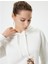 Oversize Kapüşonlu Sweatshirt Cep Detaylı Kedi Nakışlı 2