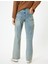 Düz Paça Kot Pantolon Düğmeli - Eve Straight Jeans 2