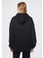 Kapüşonlu Fermuarlı Siyah Sweatshirt 1610221-900 14
