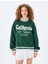 Bisiklet Yaka Kolej Baskılı Biyeli Oversize Sweatshirt 3