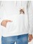 Oversize Kapüşonlu Sweatshirt Cep Detaylı Kedi Nakışlı 5
