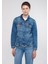 Karla 90lar İndigo Mavisi Jean Ceket 110154-30868 17