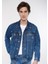 Erkek Drake Mavi Jean Ceket 010143-32230 1