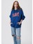 Mavi Logo Baskılı Kapüşonlu Lacivert Sweatshirt 1600361-82625 10