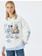 Kolej Baskılı Kapüşonlu Oversize Sweatshirt 1