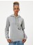 Oversize Kapüşonlu Sweatshirt Kanguru Cep Detaylı Köpek Baskılı Şardonlu 3