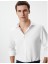 Slim Fit Gömlek Yarım Italyan Yaka Düğmeli Dokulu 1