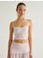 Ince Askılı Crop Üst Kalp Yaka 3