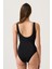 Siyah U Yaka Spor Mayo Sporty One Piece 5