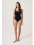 Siyah U Yaka Spor Mayo Sporty One Piece 7
