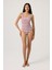 Bordo-Beyaz Çizgili U Yaka Spor Mayo Sporty One Piece 4