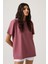 Bordo Düz Kesim Tişört Regular T-Shirt 1