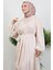 Matem Tesettür Elbise Krem 5