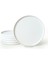 Beyaz Stackable Servis Tabağı 27 cm 6 Adet 006 5