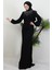 Nehir Tesettür Elbise Siyah 4