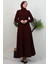 Belden Fırfırlı Takım Bordo 3