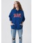 Mavi Logo Baskılı Kapüşonlu Lacivert Sweatshirt 1600361-82625 14