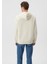 Erkek Mavi Logo Baskılı Kapüşonlu Bej Sweatshirt 065606-70134 4