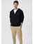 Logolu Kapüşonlu Fermuarlı Siyah Sweatshirt 066979-900 3