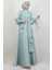 Sümbül Tesettür Elbise Açık Mint 4