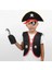 Korsan Yelek + Şapka + Kanca + Maske Çocuk Boy 4-6 Yaş 1