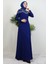 Nisan Taşlı Elbise Gece Mavi 1