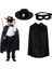 Zorro Pelerini Şapkası ve Maske Seti Çocuk Boy 1