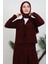 Ceketli Keten Ikili Takım Koyu Bordo 5