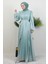 Matem Tesettür Elbise Mint 4