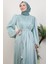 Matem Tesettür Elbise Mint 5