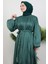 Matem Tesettür Elbise Koyu Mint 5