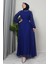 Semra Tesettür Elbise Gece Mavi 3