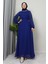 Semra Tesettür Elbise Gece Mavi 4