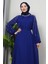 Semra Tesettür Elbise Gece Mavi 5