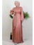 Matem Tesettür Elbise Pembe 4