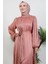 Matem Tesettür Elbise Pembe 5
