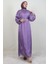 Lidya Tesettür Elbise Lila 1
