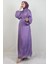 Lidya Tesettür Elbise Lila 3