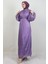 Lidya Tesettür Elbise Lila 4