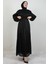 Lidya Tesettür Elbise Siyah 1