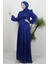 Matem Tesettür Elbise Gece Mavi 4