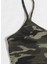 Kadın Kamuflaj Desenli Askılı Crop Top ve Şortlu Gecelik Takım 4