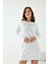 Kadın Taş Detaylı Tunik Ekru 2