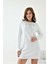 Kadın Taş Detaylı Tunik Ekru 3