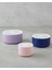 Oliver New Bone China 3'lü Saklama Kabı 300 ML-600 ML-800 ml Lila-Lacivert-Krem 2