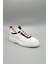 Drew Model Hakiki Deri El Yapımı Erkek Beyaz Siyah Rugan Sneakers Ayakkabı 3