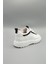 Drew Model Hakiki Deri El Yapımı Erkek Beyaz Siyah Rugan Sneakers Ayakkabı 4