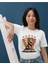 5 Yıldız ve Aslan Baskılı Likralı %100 Pamuk T-Shirt 2
